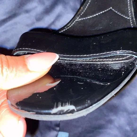 Prada Prada D'Orsay Black Stretch Sandal - Picture 6 of 8